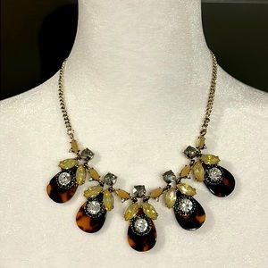 LOFT tortoise shell statement necklace